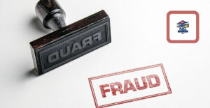 Rubber "fraud" stamp represents how bonus abuse takes advantage of NC sportsbooks